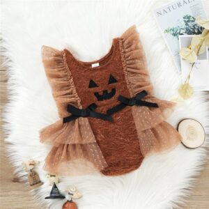 Halloween Lovely Net Yarn Baby Girl Jumpsuit JuniorHaul