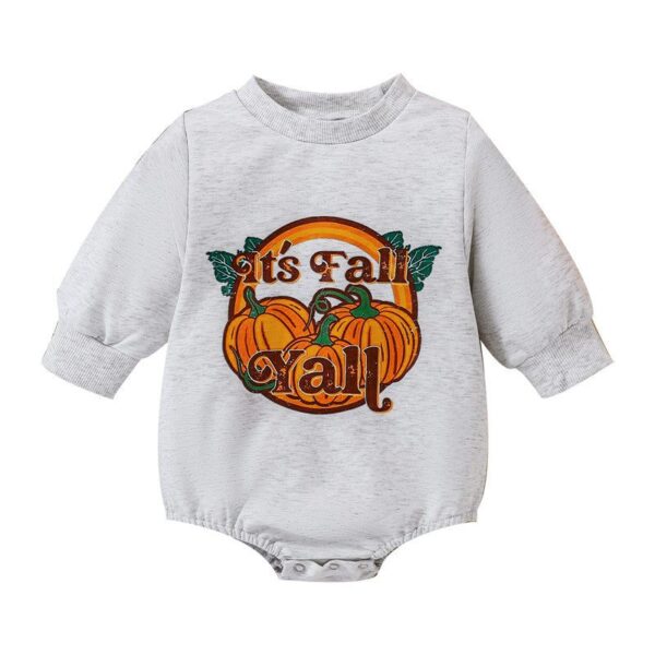 Halloween 3PCS Pumpkin printed Baby Jumpsuits JuniorHaul