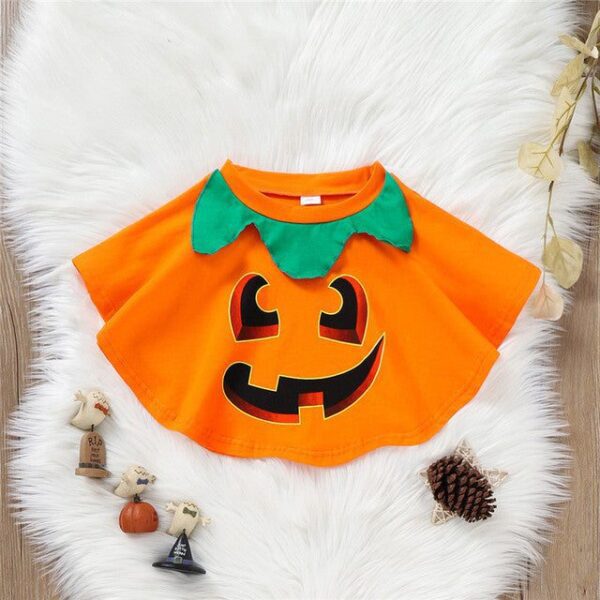 4-5Y Halloween Lovely Pumpkin Baby cloak JuniorHaul
