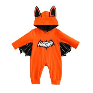 Halloween Lovely Pumpkin Bat Carnival Jumpsuit JuniorHaul
