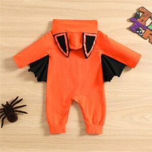 Halloween Lovely Pumpkin Bat Carnival Jumpsuit JuniorHaul