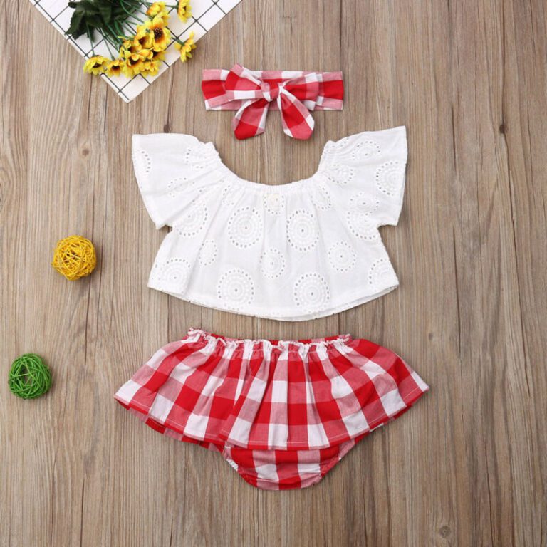 3Pcs Newborn Baby Girl Outfit JuniorHaul