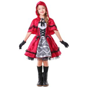 Little Red Riding Hood Children Halloween Cosplay Costume JuniorHaul