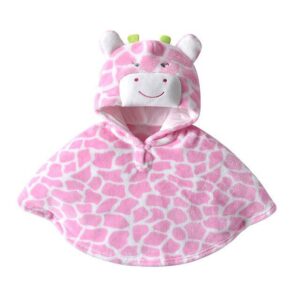 Pink Giraffe Newborn Animal Baby Cloak JuniorHaul
