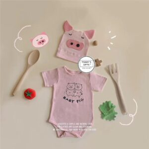 Baby Pig Onesie With Hat JuniorHaul