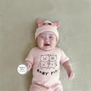 Baby Pig Onesie With Hat JuniorHaul