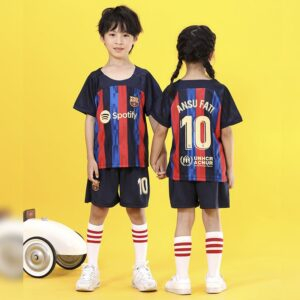 Ansu Fati 10 / 14cm Messi Kids Summer Suit JuniorHaul