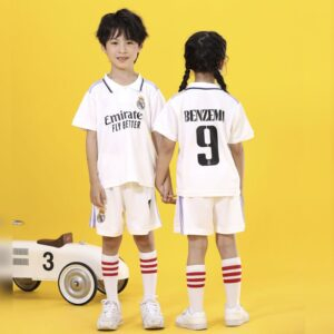 White 9 / 14cm Benzema Kids Summer Suit JuniorHaul