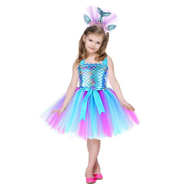 Mermaid Kids Ball Gown Dress JuniorHaul