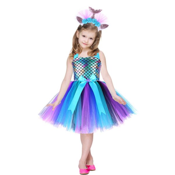 Mermaid Kids Ball Gown Dress JuniorHaul