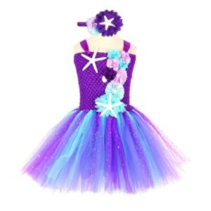 Mesh Sequins Mermaid Ball Gown With Hair Band Dress JuniorHaul