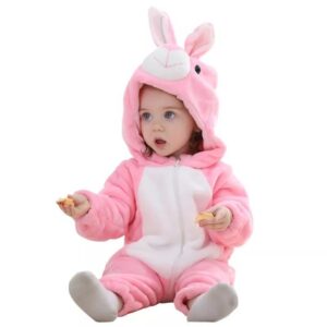 Pink / 3M Bunny Baby Jumpsuit JuniorHaul