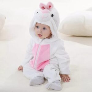 White / 3M Bunny Baby Jumpsuit JuniorHaul