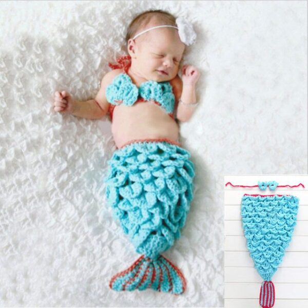 mermaid 1 691 / 0-3 months Newborn Photography Clothes JuniorHaul