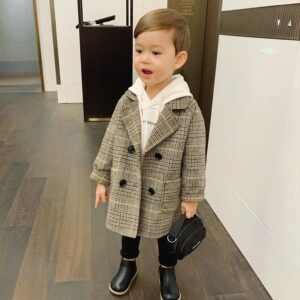 grid / 4T Baby Trench Overcoat JuniorHaul