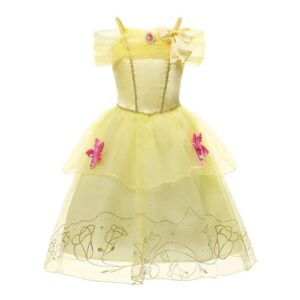 5 / Beauty and the Beast Beauty and the Beast Princess Baby Girls Beauty Costume JuniorHaul