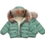 Light Green / 9-12M Fur-Face Children Jacket JuniorHaul