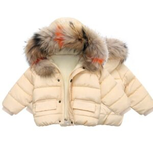 Off white / 3T Fur-Face Children Jacket JuniorHaul