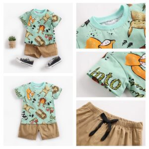 Cartoon Boys Summer Clothing Set JuniorHaul