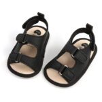 black / 0-6 Months First Walker Crib Baby Sandals JuniorHaul
