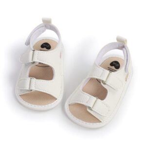 white / 7-12 Months First Walker Crib Baby Sandals JuniorHaul
