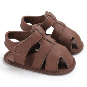 C-331 Brown / 7-12 Months Newborn Baby Boys Shoes JuniorHaul