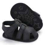 C-331 Black / 7-12 Months Newborn Baby Boys Shoes JuniorHaul