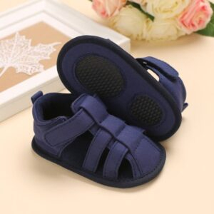 B110 Blue / 7-12 Months Newborn Baby Boys Shoes JuniorHaul