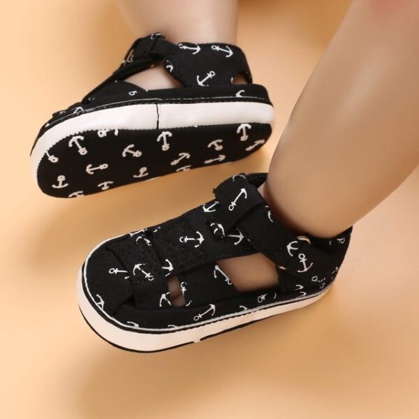C-318 Black / 0-6 Months Newborn Baby Boys Fashion Shoes JuniorHaul