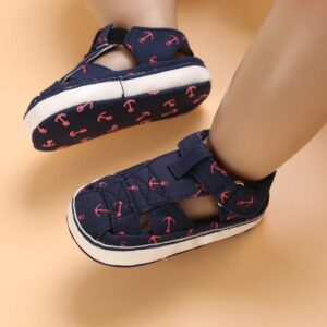 C-318 Blue / 0-6 Months Newborn Baby Boys Fashion Shoes JuniorHaul