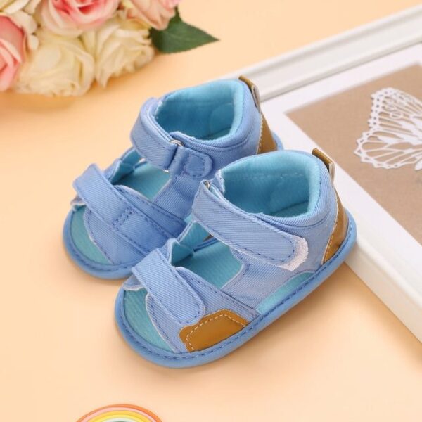 C-333 Blue / 0-6 Months Newborn Baby Boys Shoes JuniorHaul
