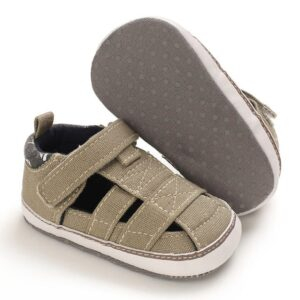 B244 Green / 0-6 Months Newborn Baby Boys Shoes JuniorHaul