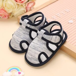 B272 Grey / 0-6 Months Newborn Baby Boys Fashion Shoes JuniorHaul