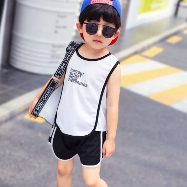 2nd / 1T(90cm) Sleeveless kid Summer Suit JuniorHaul