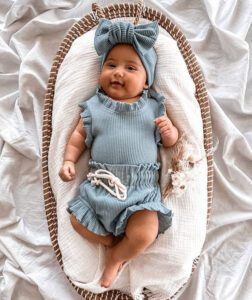 blue / 12-18M Newborn Baby Girl Romper JuniorHaul