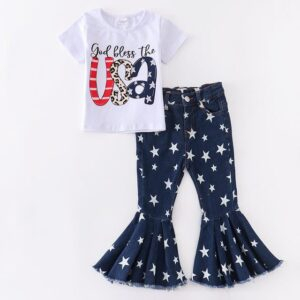4th / 3T Baby Girls Summer July 4th Clothing Set JuniorHaul