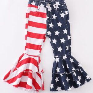 5th / 9y Baby Girls Summer July 4th Clothing Set JuniorHaul