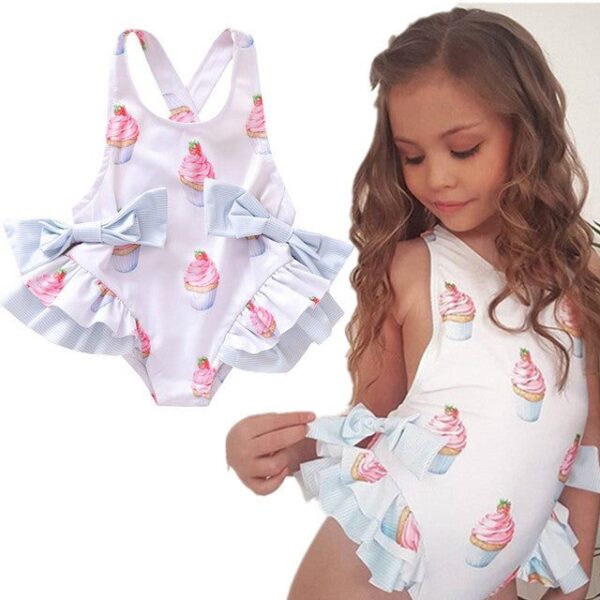 2nd / 0-6 Months Baby Girl Floral Swimsuit JuniorHaul