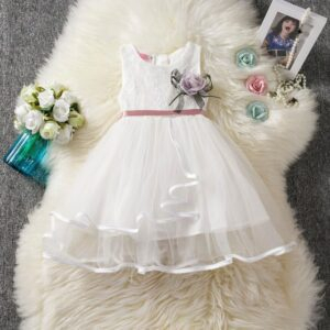 White / 6M Girls Cosplay Cartoon Princess Dress JuniorHaul