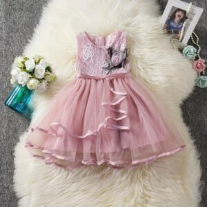 Pink 2nd / 6T Girls Cosplay Cartoon Princess Dress JuniorHaul