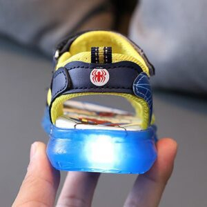 Spiderman Luminous Summer Kids Sandals JuniorHaul