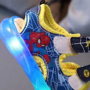 Spiderman Luminous Summer Kids Sandals JuniorHaul