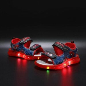 Red / 30 Spiderman Luminous Summer Kids Sandals JuniorHaul