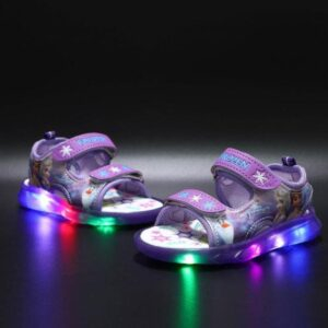 Purple / 30 Spiderman Luminous Summer Kids Sandals JuniorHaul