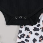 Newborn Baby Girl 3Pcs Leopard Bodysuit JuniorHaul