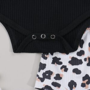 Newborn Baby Girl 3Pcs Leopard Bodysuit JuniorHaul