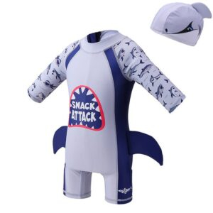 YM 1 Swim Suits / L (8) Tunoluker Baby Boys Swimsuit One Piece Toddlers Zipper Bathing Suit Swimwear with Hat Rash Guard Surfing Suit JuniorHaul