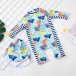 Buy Kids Long Sleeve Animal Print Swimsuits I One Piece Suit