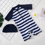 YM 13 Swim Suits / L (8) Tunoluker Baby Boys Swimsuit One Piece Toddlers Zipper Bathing Suit Swimwear with Hat Rash Guard Surfing Suit JuniorHaul