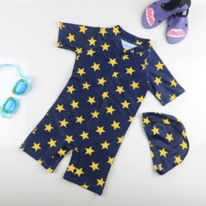 YM 14 Swim Suits / S (4) Tunoluker Baby Boys Swimsuit One Piece Toddlers Zipper Bathing Suit Swimwear with Hat Rash Guard Surfing Suit JuniorHaul